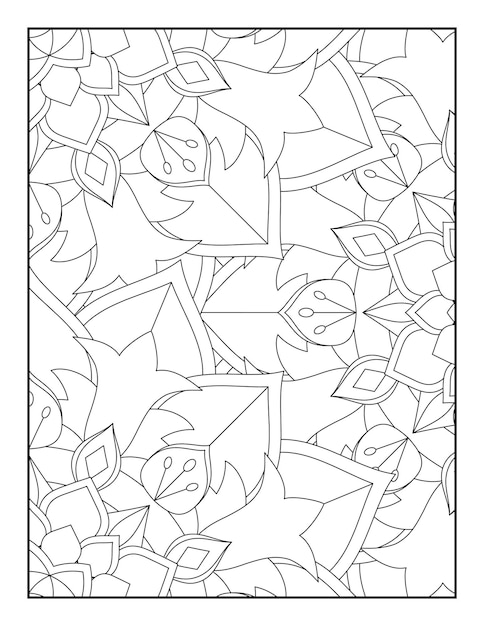 Floral Mandala Coloring Page Floral Coloring Book Floral Coloring Book For Teens