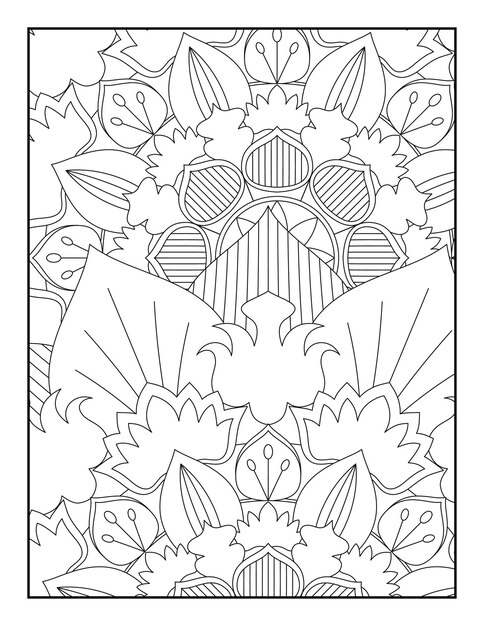 Floral Mandala Coloring Page Floral Coloring Book Floral Coloring Book For Teens