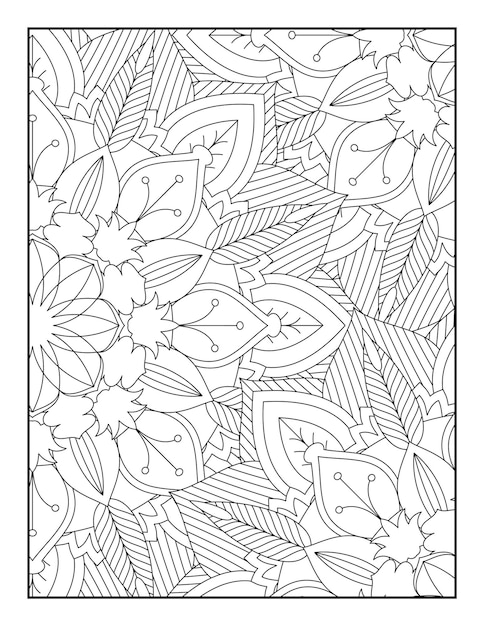 Floral Mandala Coloring Page Floral Mandala Coloring Books Coloring Pages Abstract