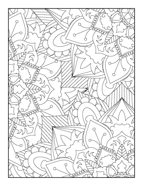 Floral mandala coloring page floral mandala coloring books coloring pages abstract