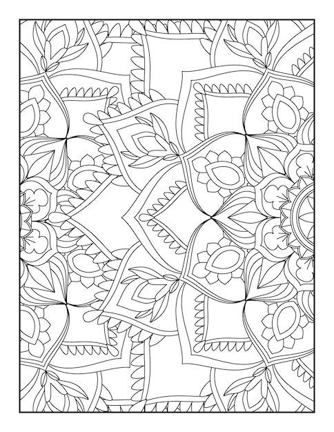 Mandala floreale da colorare mandala floreale da colorare libri da colorare pagine astratto