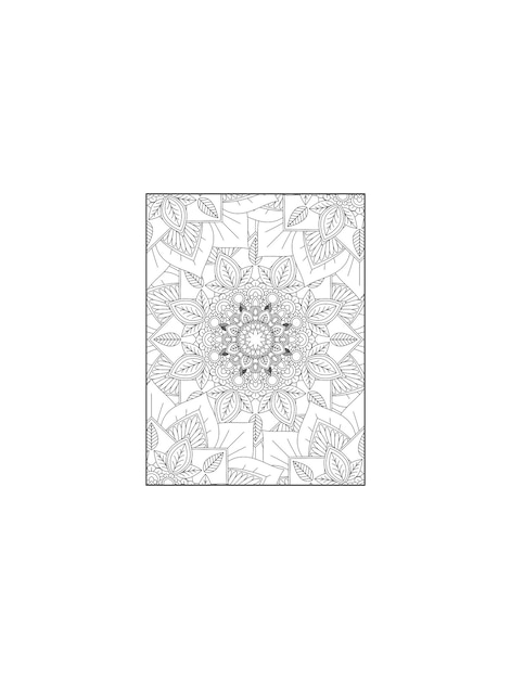 Floral Mandala Coloring Page