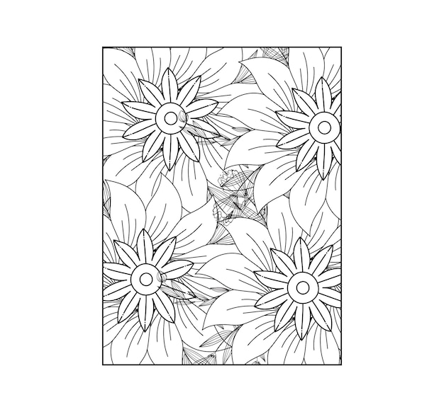 Floral Mandala Coloring Page