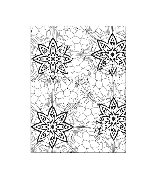 Floral Mandala Coloring Page