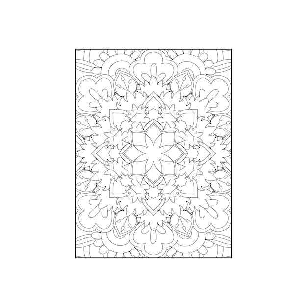 Floral Mandala Coloring Page