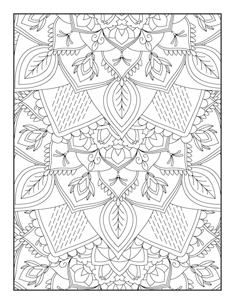 Floral Mandala Coloring Page