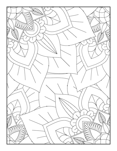 Floral Mandala Coloring Page