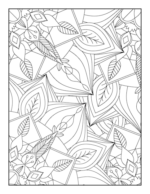 Floral Mandala Coloring Page