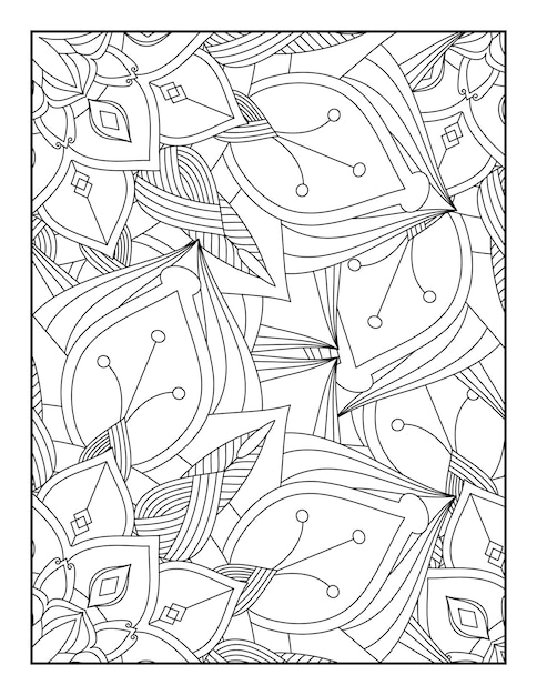 Floral Mandala Coloring Page