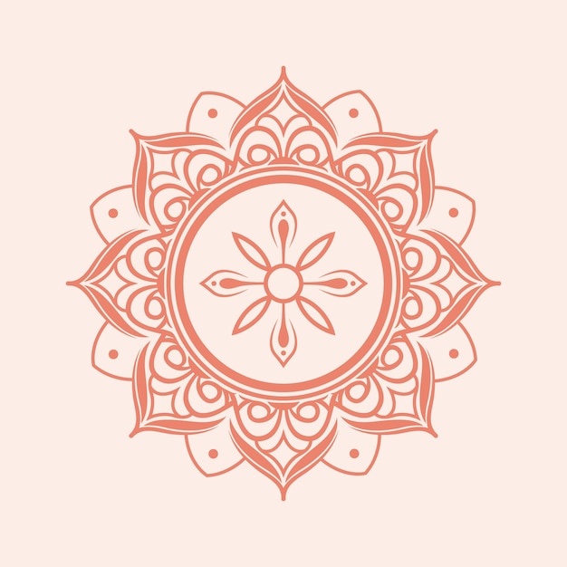 Floral Mandala embleem Vector natuurschoon en ingewikkelde symmetrie in boeiend ontwerp