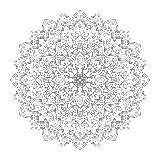 Illustrazione di mandala floreale