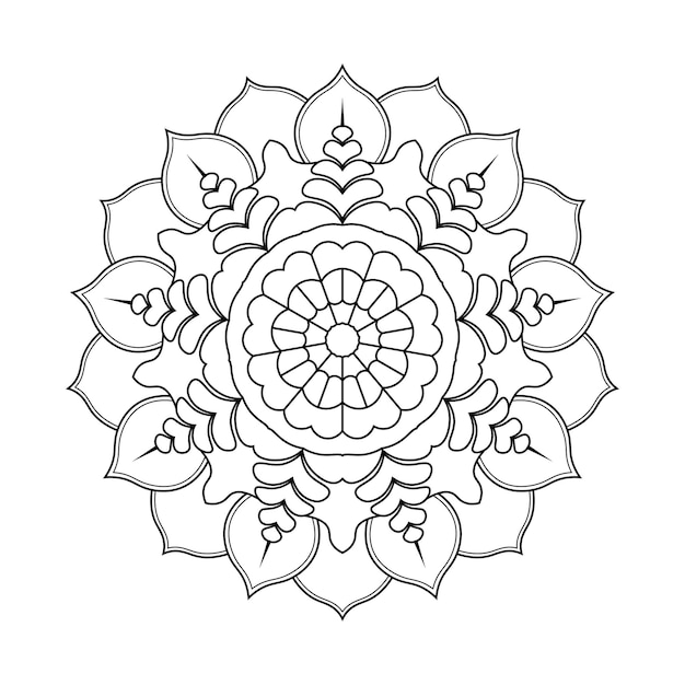 floral mandala vector illustration