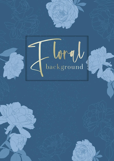 Floral modern background cover art