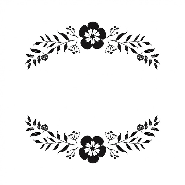 Vector floral monogram paper cut out files