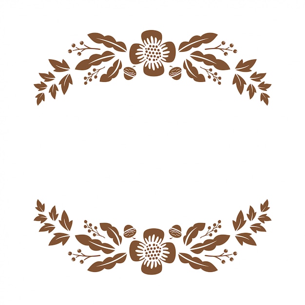 Vector floral monogram paper cut out files