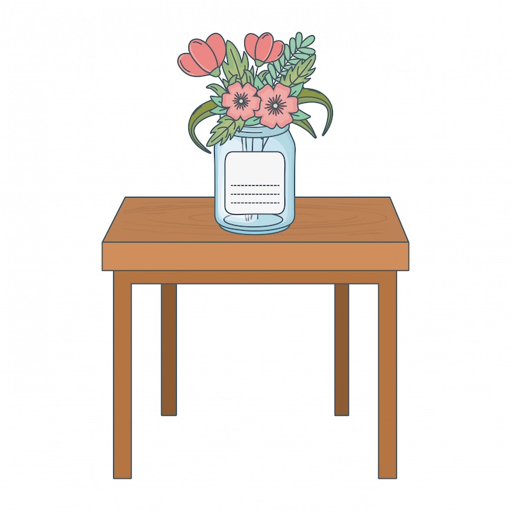 Vector floral nature flowers cartoon