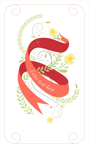 Vector floral ornament design