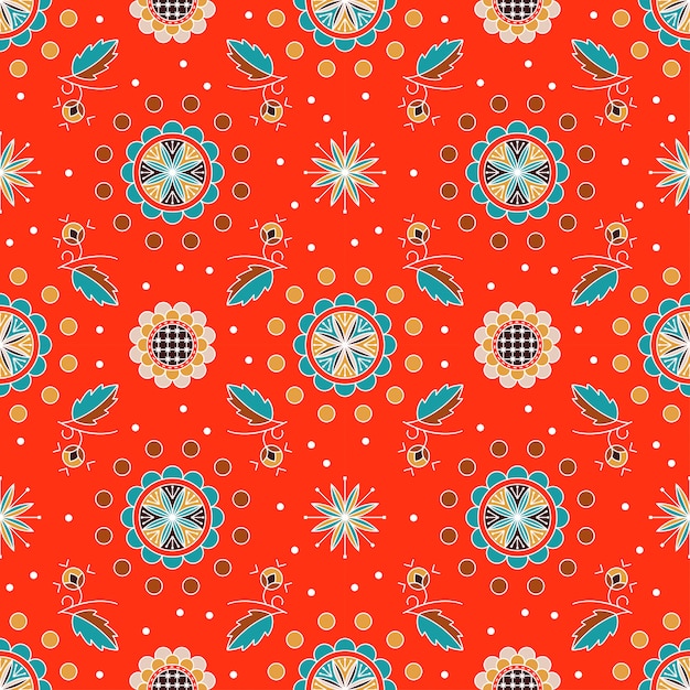 Premium Vector | Floral ornament in hungarian style