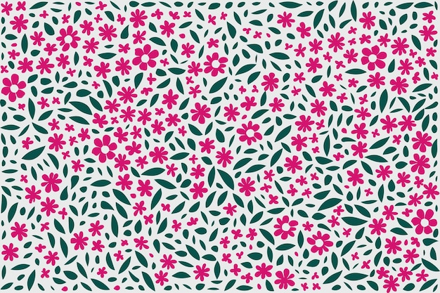 Floral ornament pattern in colorful flat design for gift wrapping vector stock