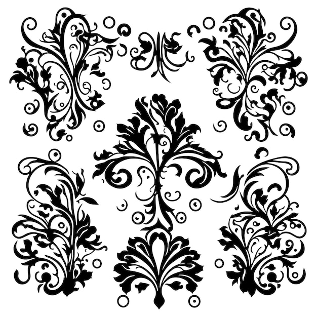 Vector floral ornament vector art floral ornaments floral decorative elements vector