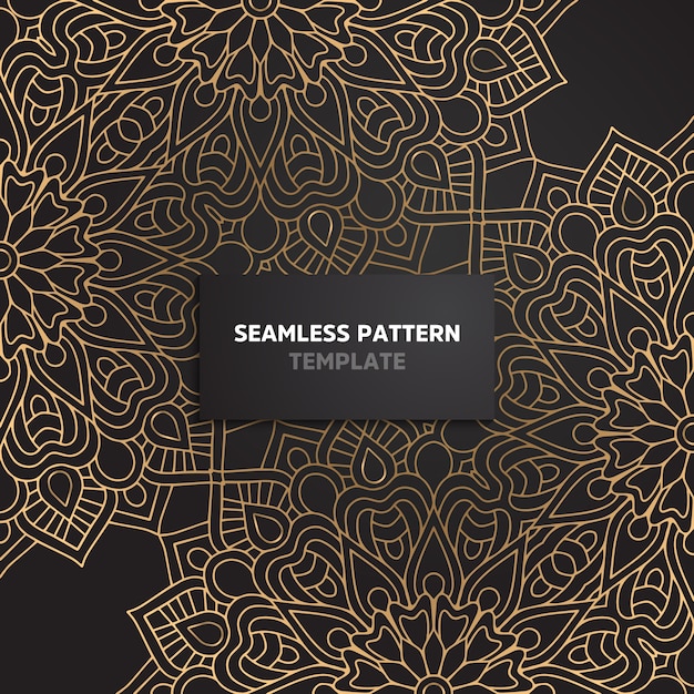 floral ornamental seamless pattern