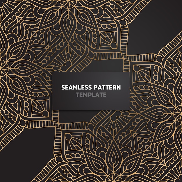 floral ornamental seamless pattern