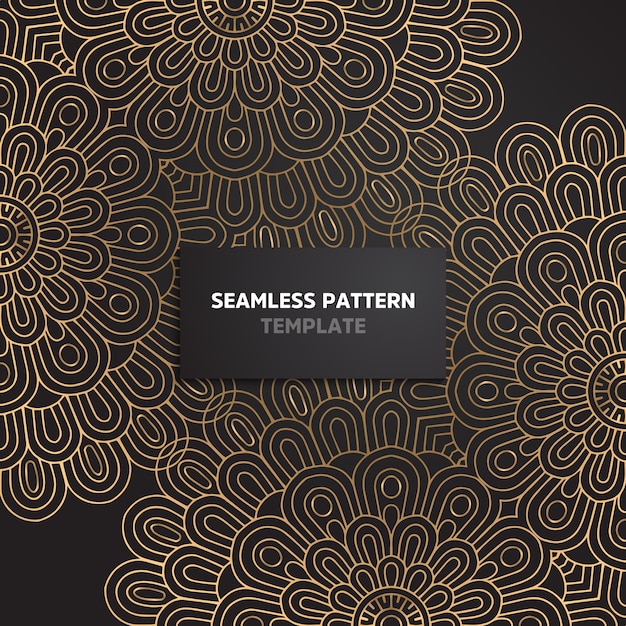 floral ornamental seamless pattern