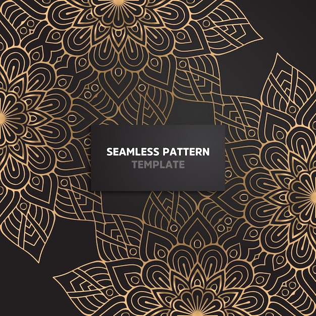 floral ornamental seamless pattern