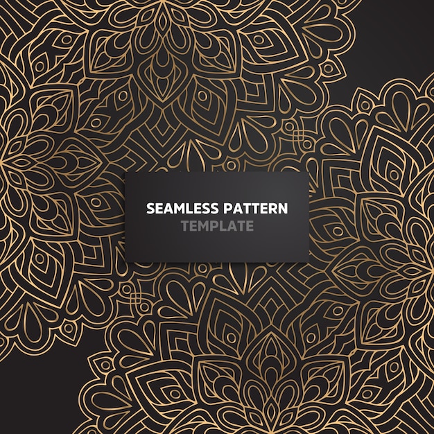 floral ornamental seamless pattern