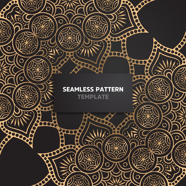 floral ornamental seamless pattern