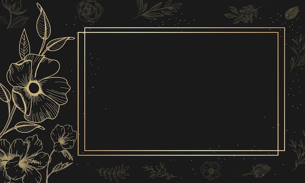 Floral outline background