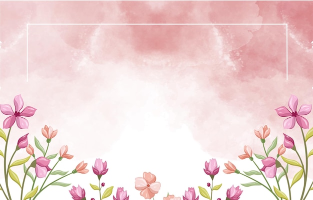 Vector floral pastel color background