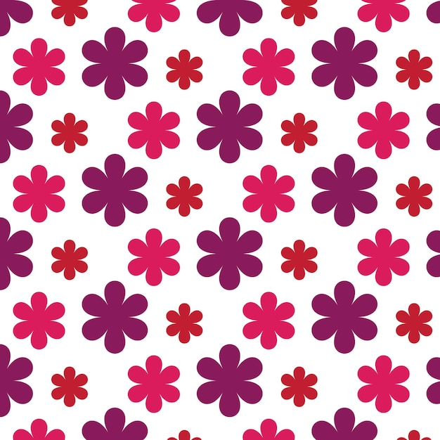 Floral pattern background design vector template