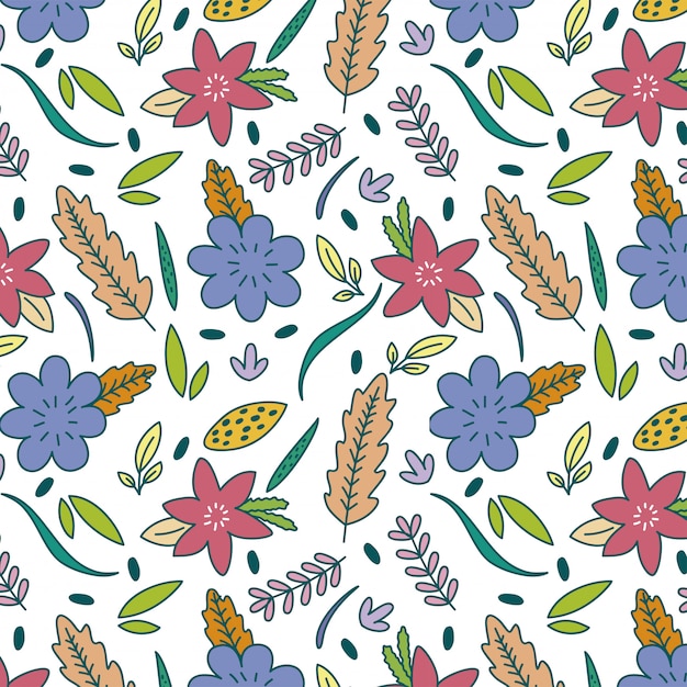 Floral pattern background of spring