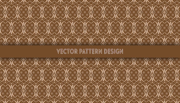 Floral pattern background uniform vector ornament design