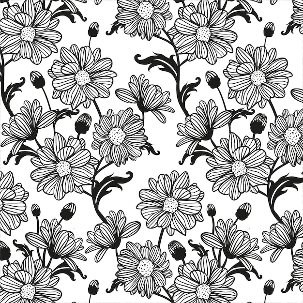 Vector floral pattern background