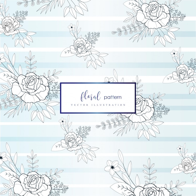 Vector floral pattern background