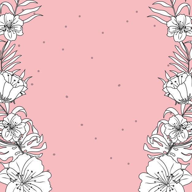 Vector floral pattern background