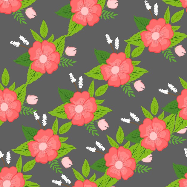 Vector floral pattern background