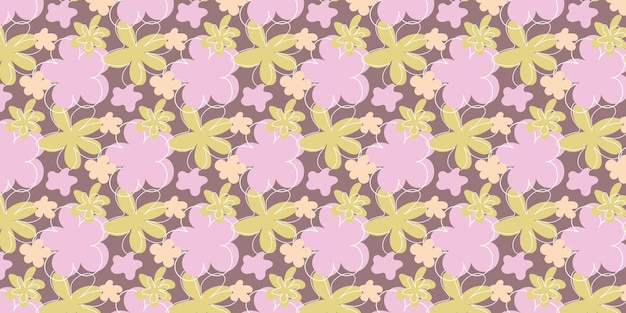 Vector a floral pattern by person