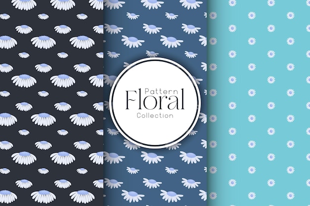 Floral pattern, dark background