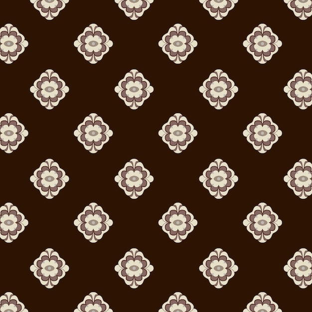 A floral pattern on a dark background