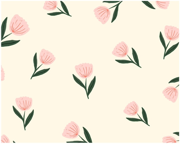 Vector floral pattern design for templates