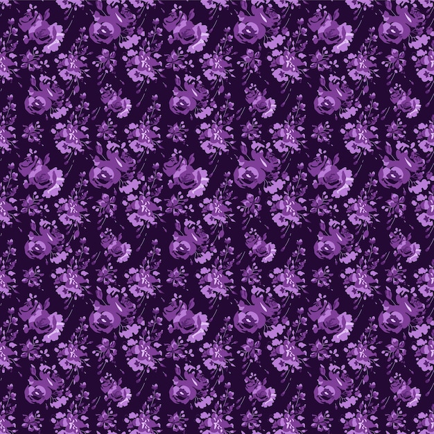 Floral pattern design for textile print