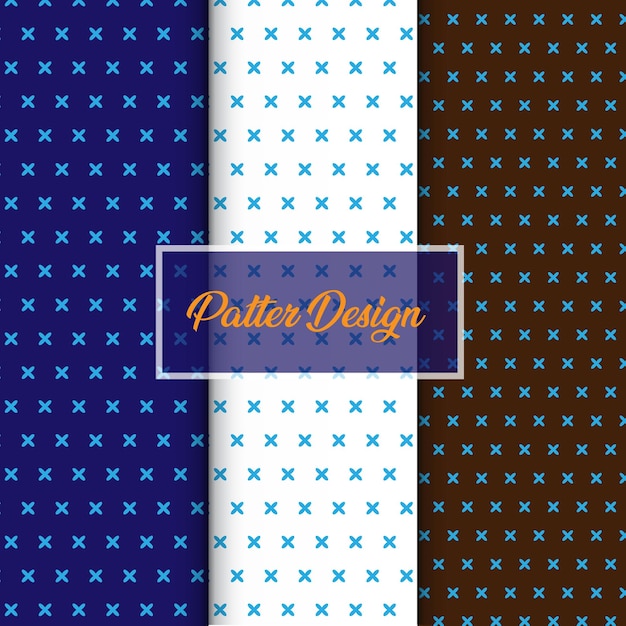 Floral pattern design with blue color