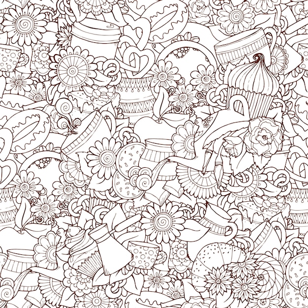 Vector floral pattern design