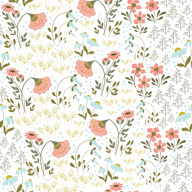 Vector floral pattern design