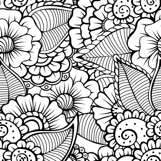 Vector floral pattern design