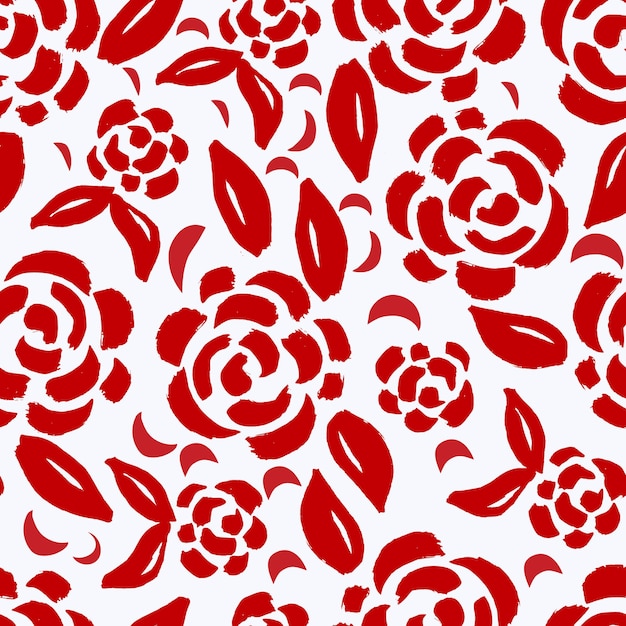 Floral pattern flowers seamless background vector illustration