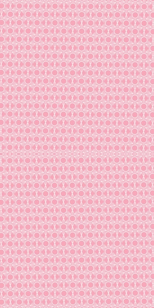 Floral pattern pink background